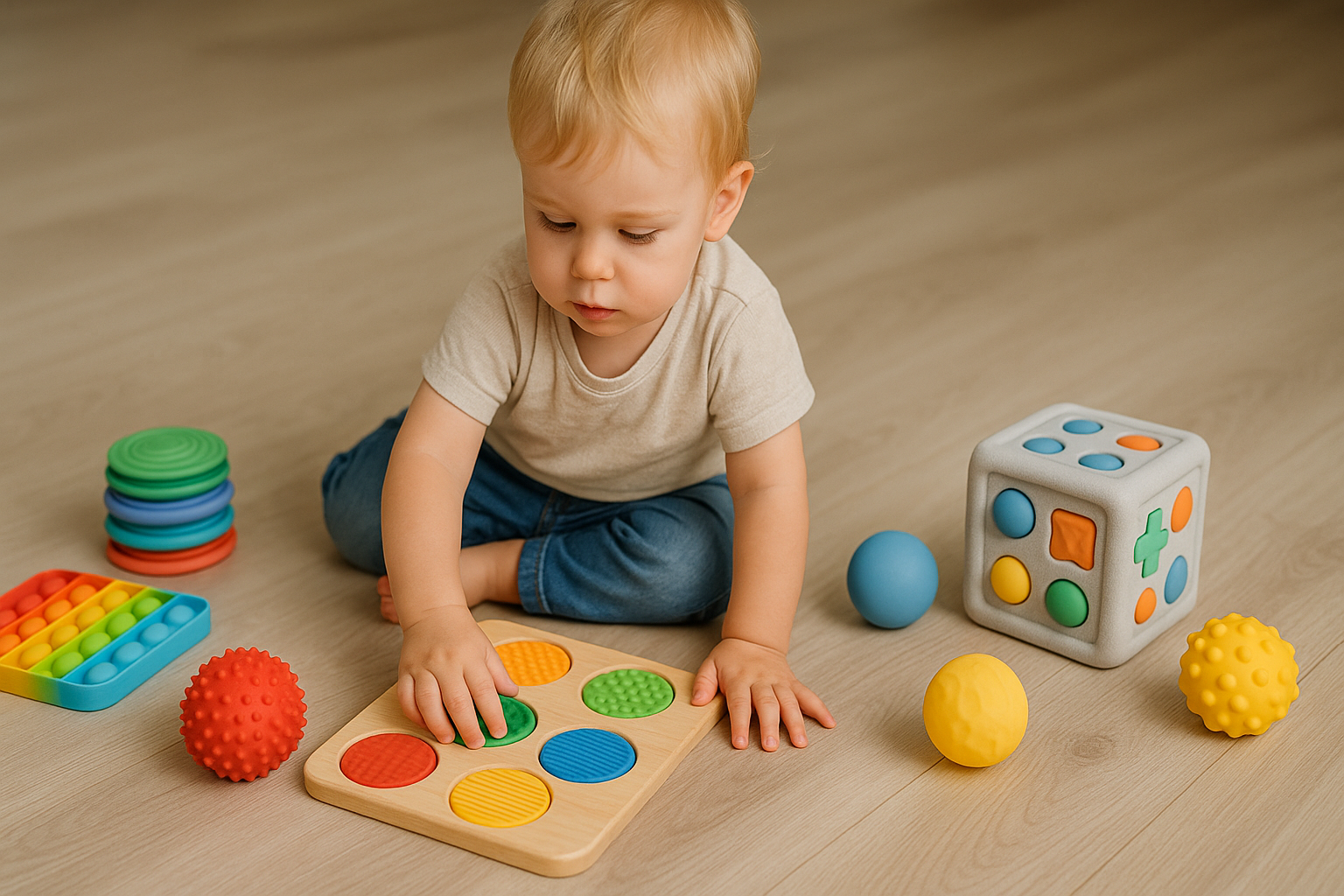 Sensoorne mänguasi 2-aastastele