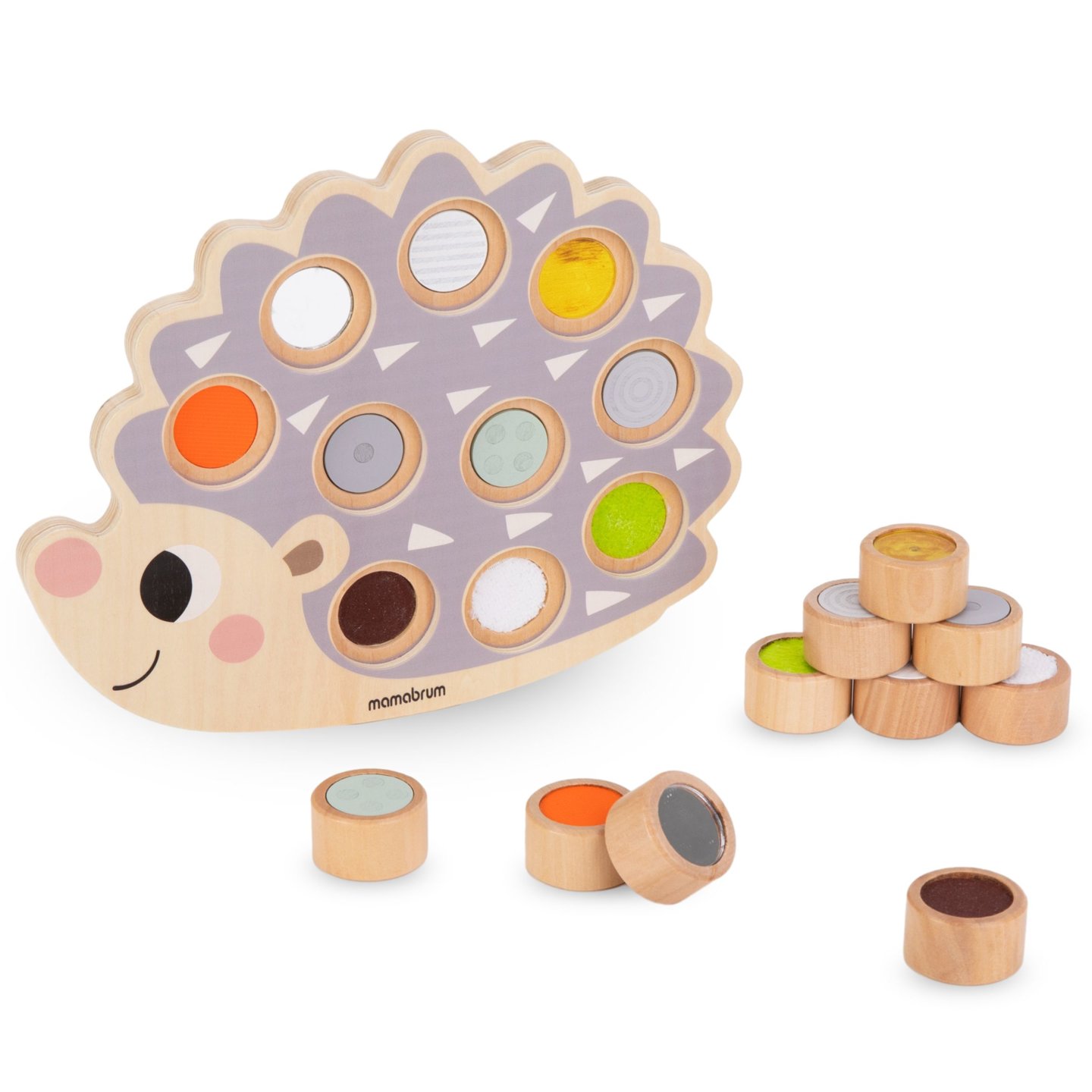 Puidust siil - Montessori sensoorne puzzle