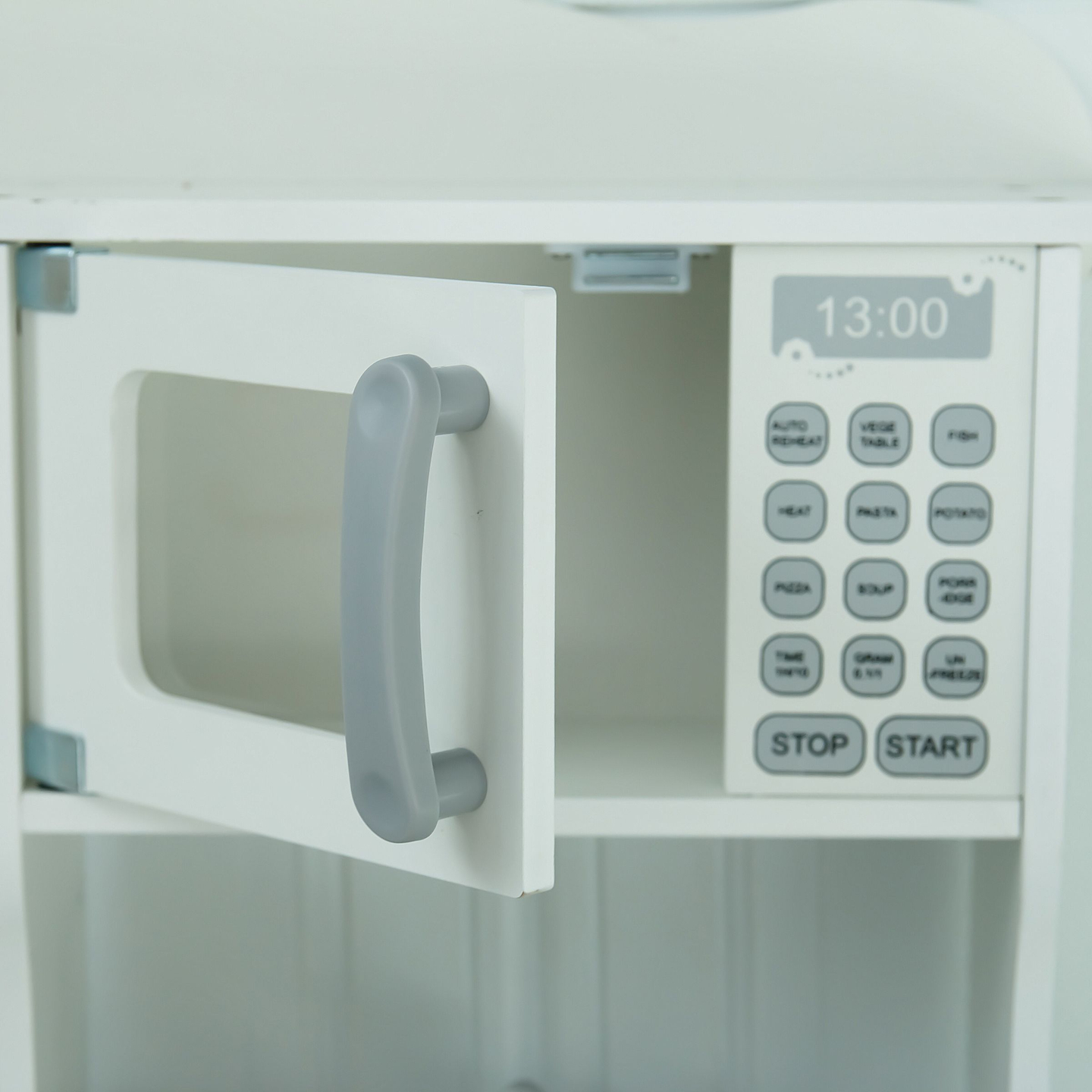 Puidust lasteköök koos mikrolaineahjuga