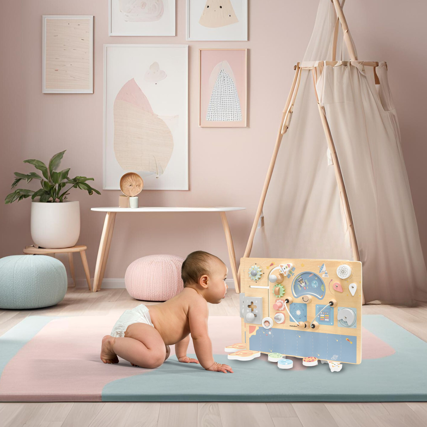 Puidust manipulatiivne tahvel - Kosmos