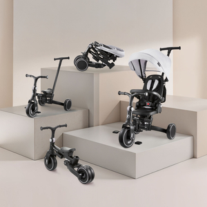 8in1 multifunktsionaalne kolmerattaline jalgratas TOBI FOREST - hall