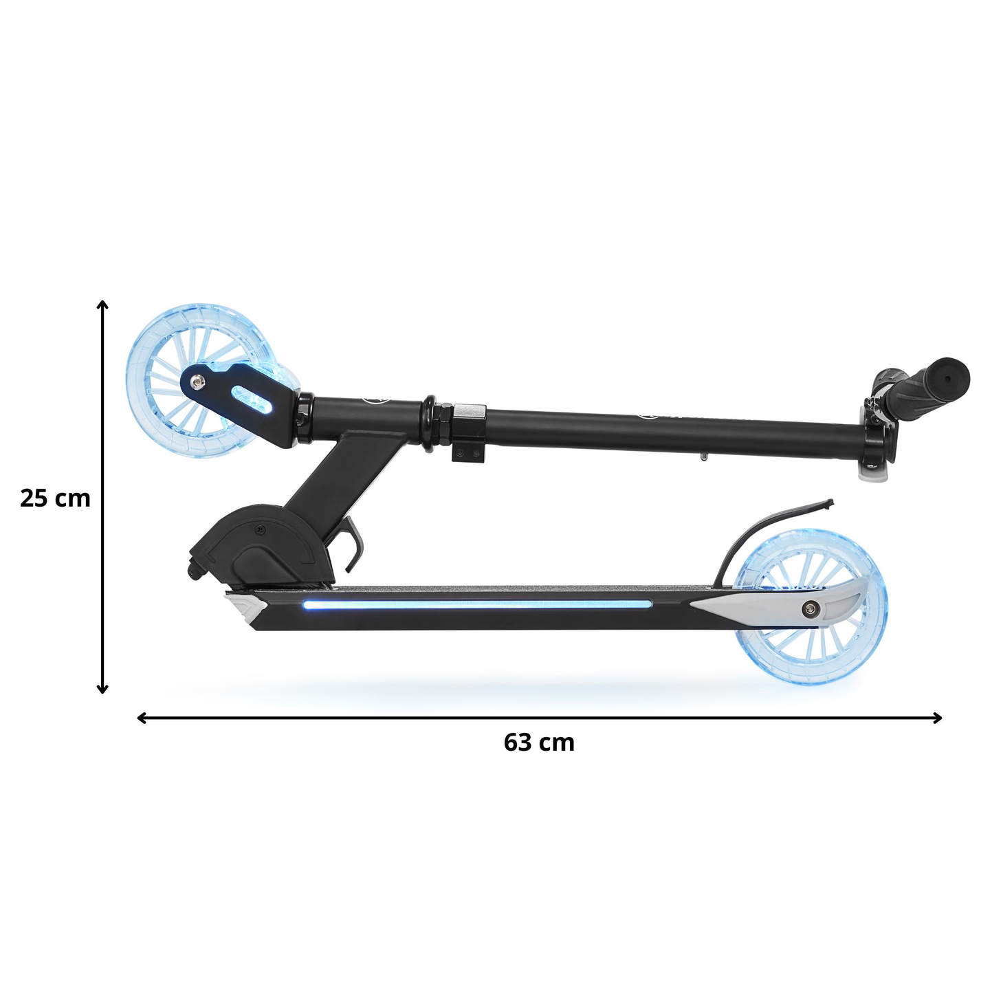 Kaherattaline LED-klapptulega roller - HyperMotion Ice Flash