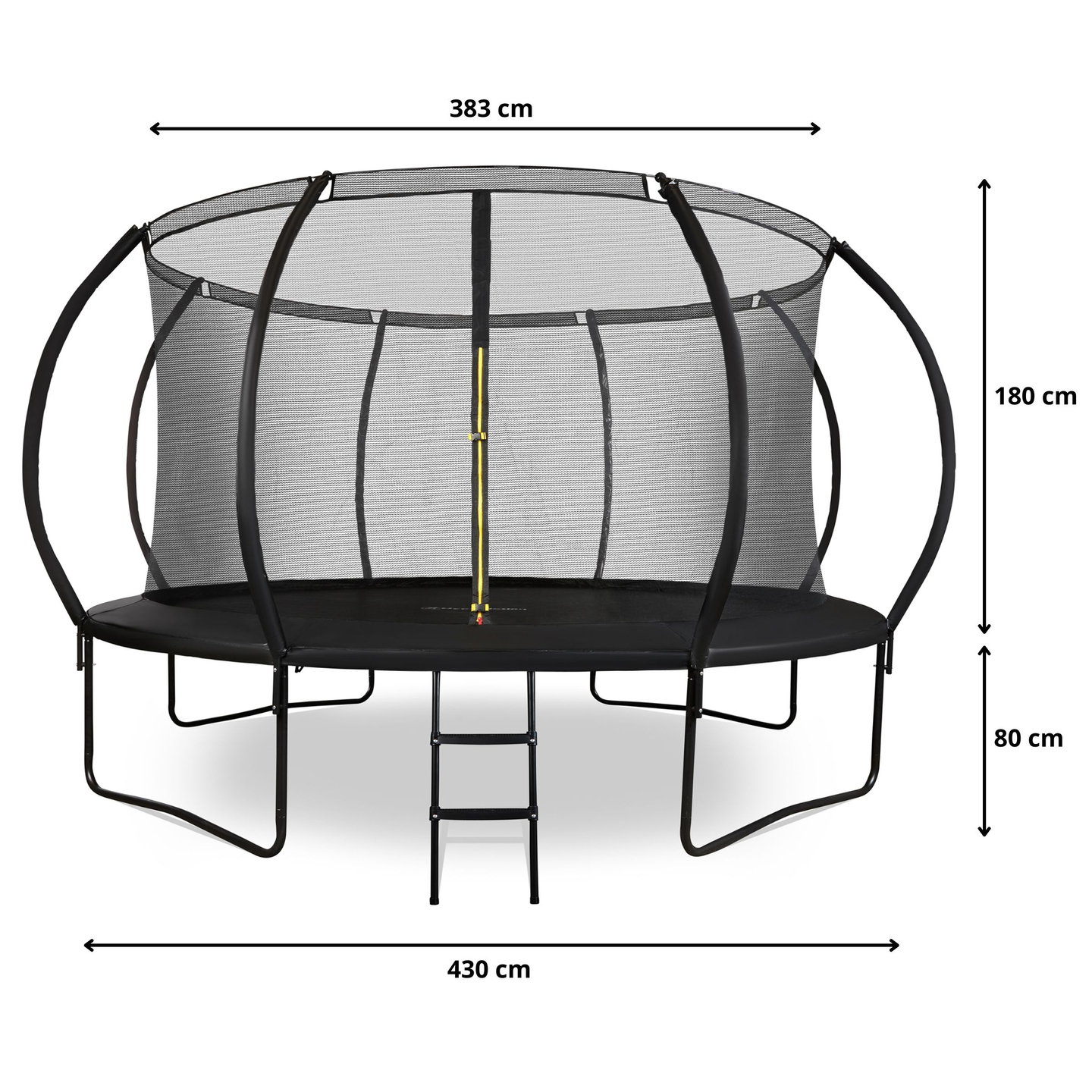 Aiatrampoliin XXXL lastele HyperMotion - 430 cm 14FT - koos redeli ja sisemise võrguga - koju ja aeda - 150kg max