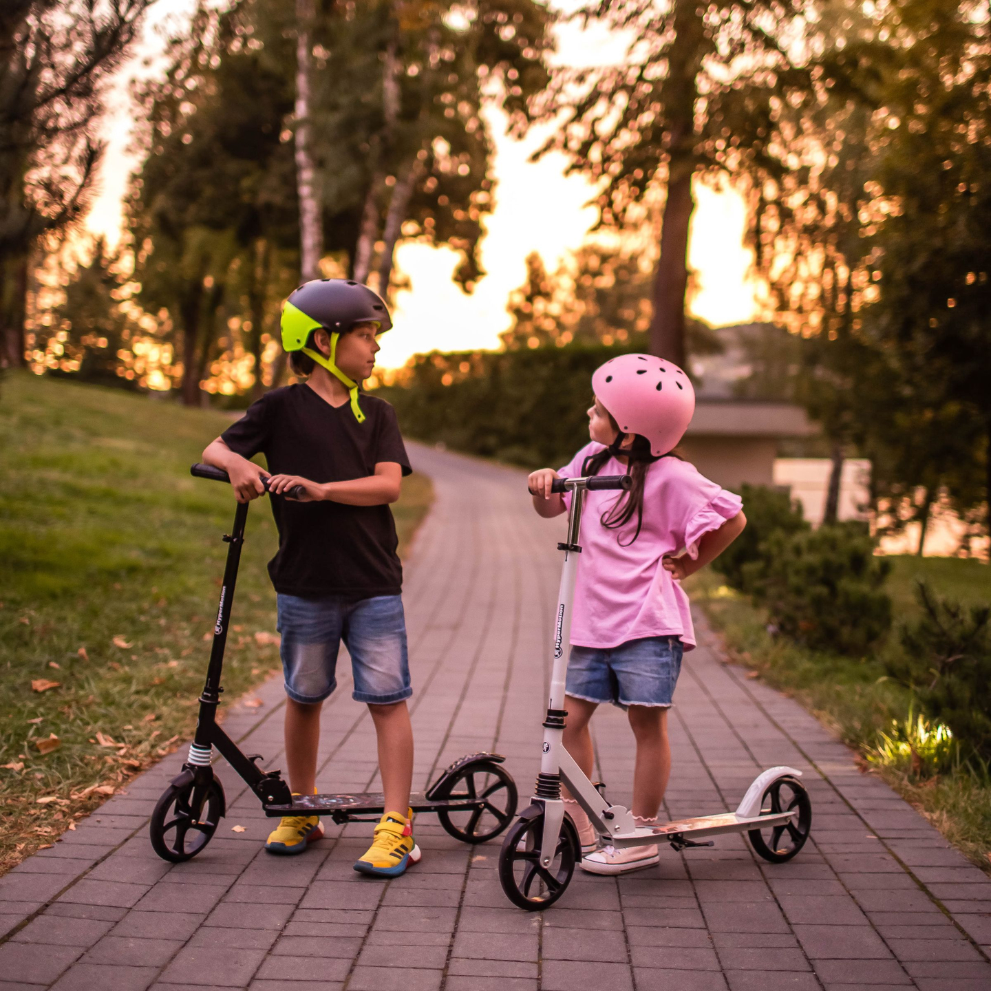 Kaherattaline roller noortele täiskasvanutele - amortisaatoriga - Hypermotion CITY SWIFT Winter Fox - 100kg