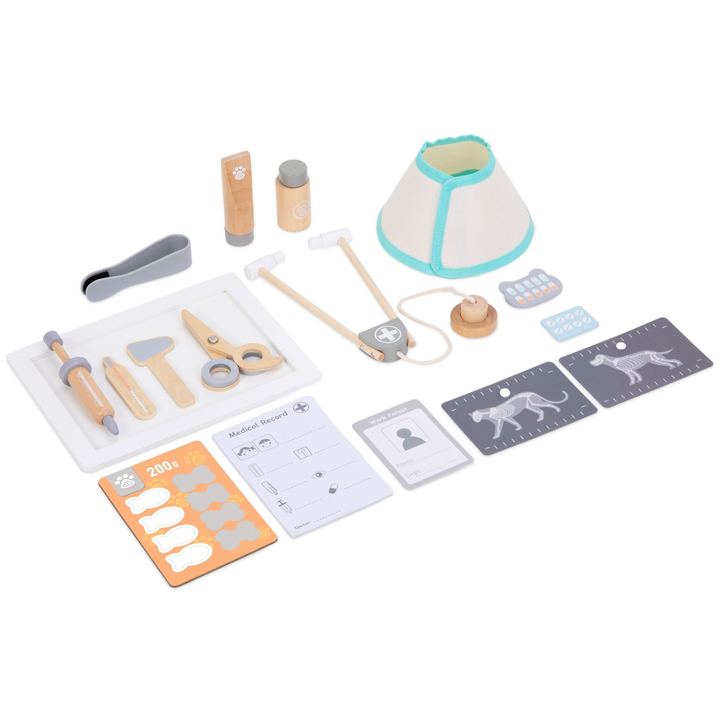 Loomahaigla - puidust komplekt