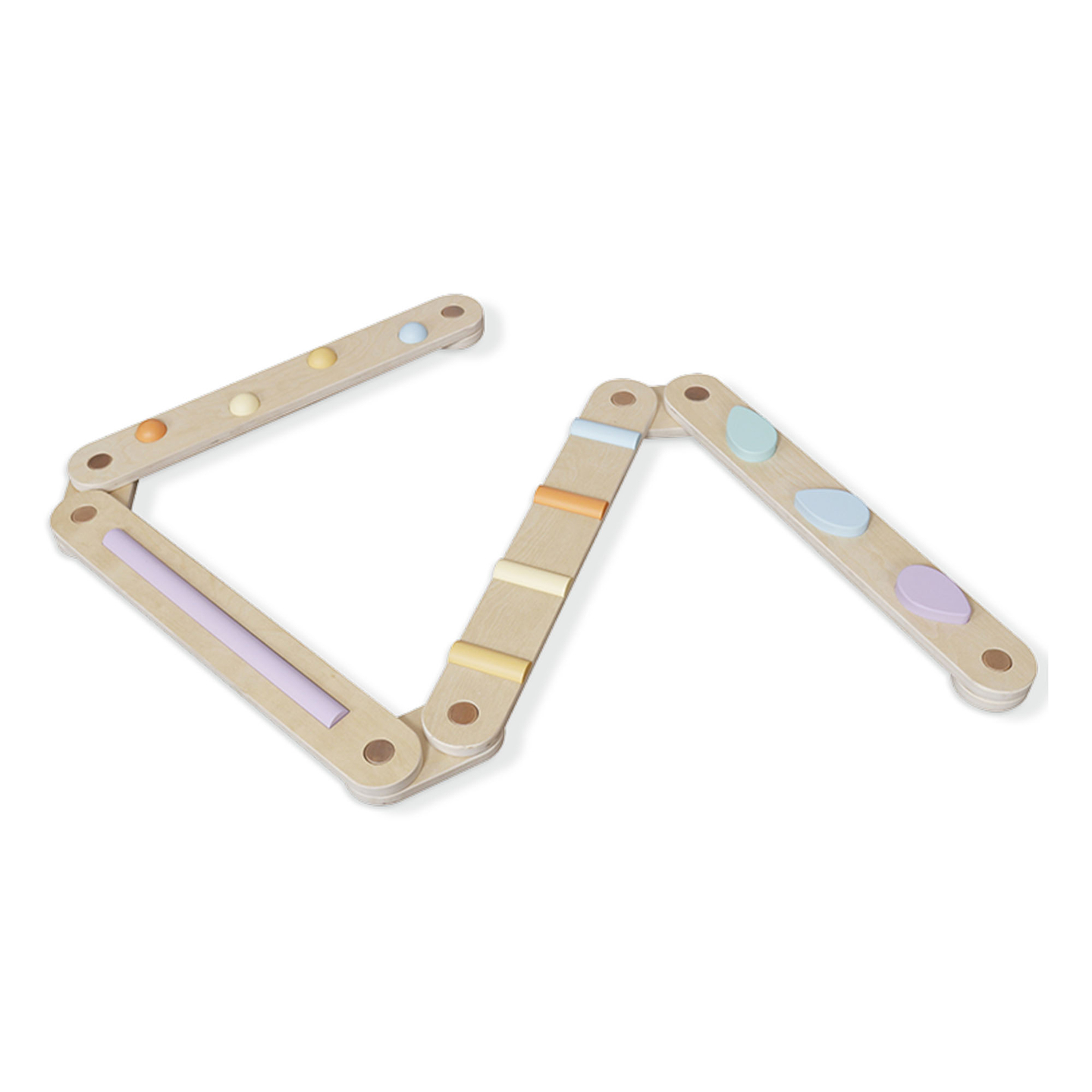 Suur puidust sensoorne rada - tasakaalurada - 9 elementi