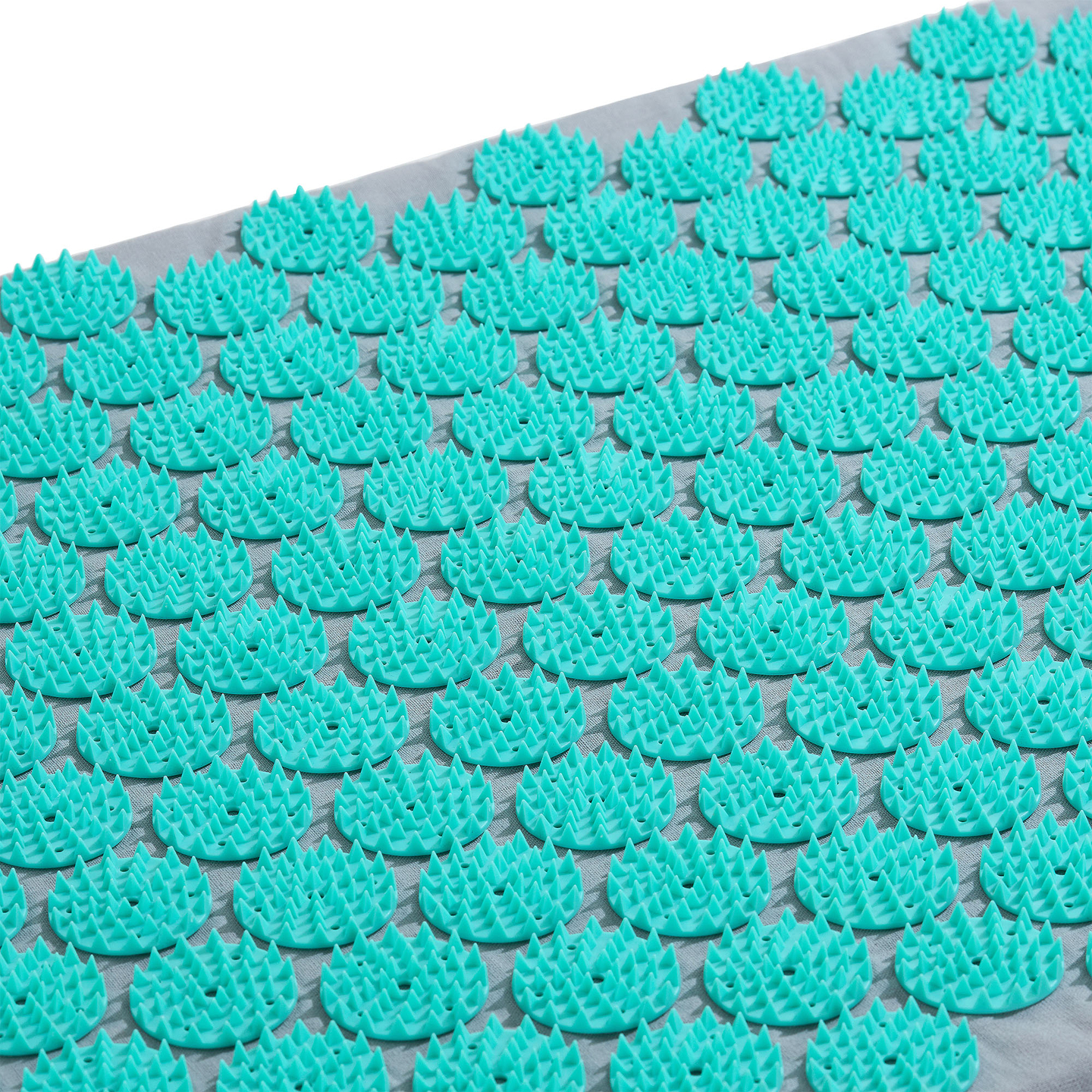 Öko-linane nõelravimatt kookoskiudude ja tatrapadjaga – 68 cm HyperMotion hall-münt