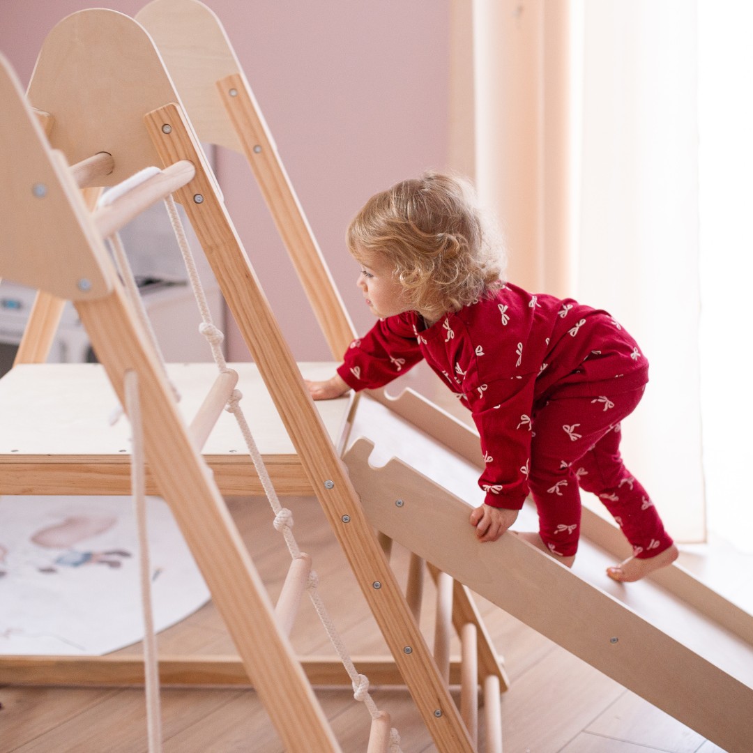 Puidust kodune mänguväljak XL 5in1