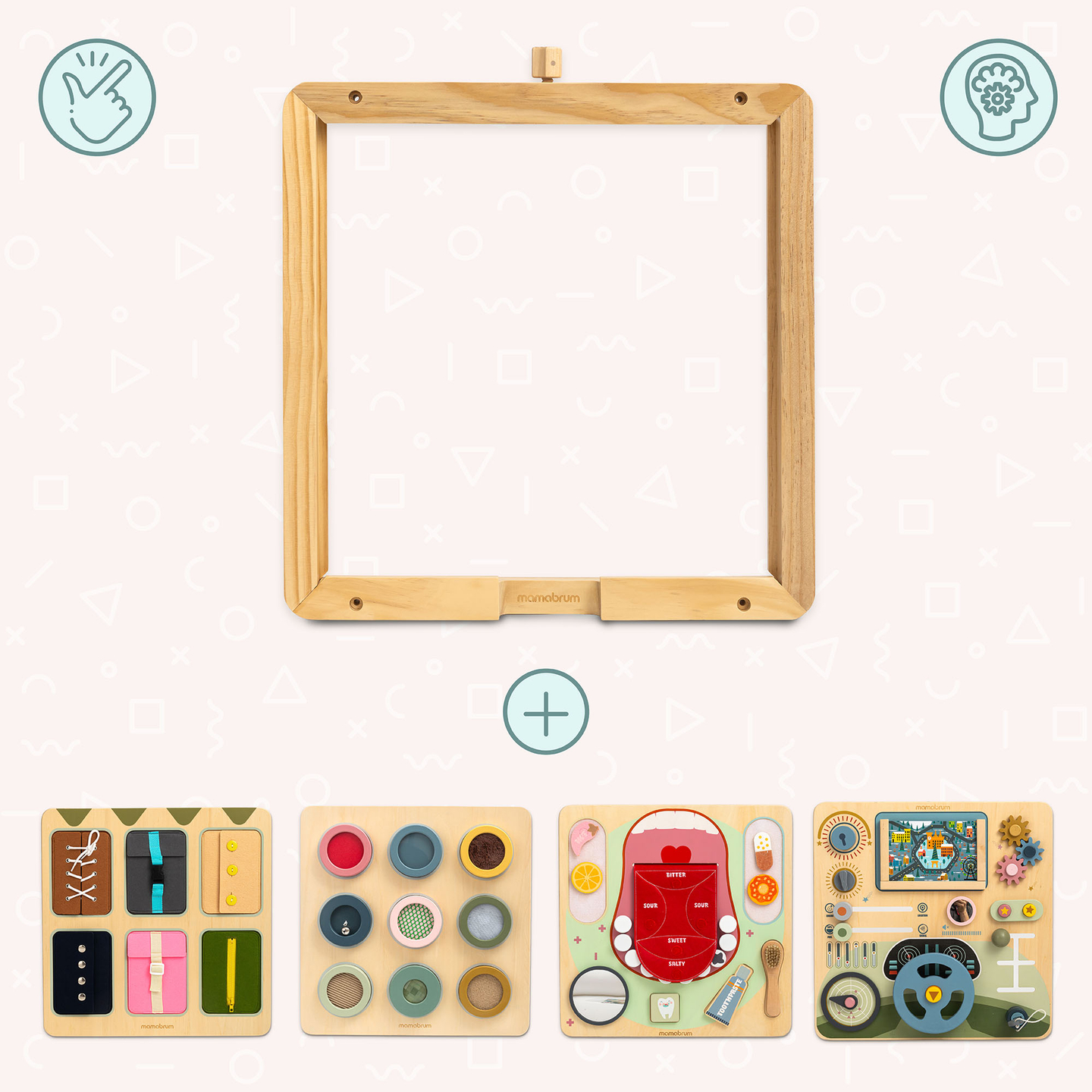 Puidust seinaraam - Mamabrum õppetahvlite kinnitamiseks