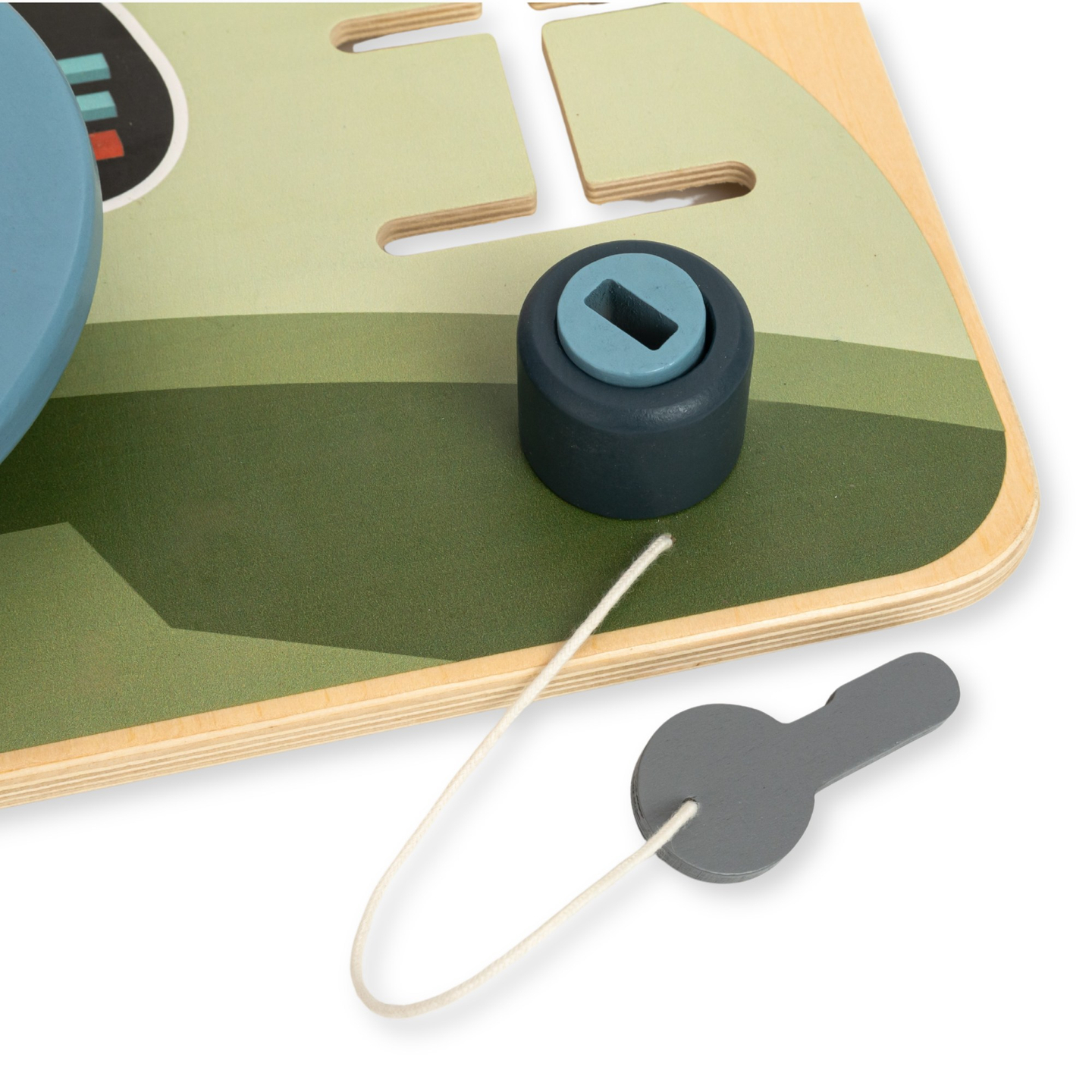 Puidust Montessori laud 2-ühes kokpit väikesele juhile ja piloodile – rool, käigukang, reisikaardid, radar