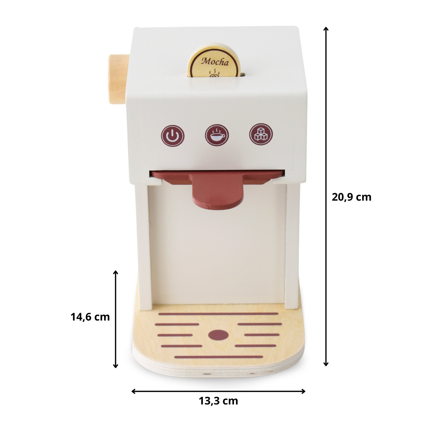 Puidust kapslikohvimasin - kohvipood koos tarvikutega