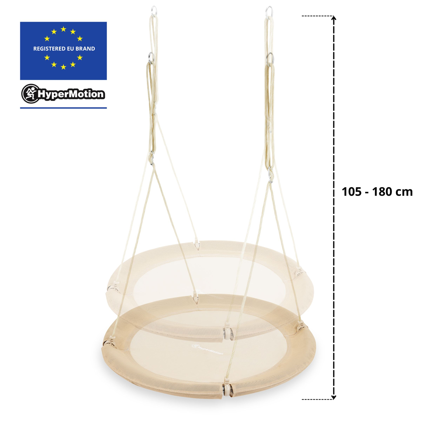 HyperMotion haigepesa kiik - 100 cm läbimõõduga, boho beeži värvi