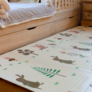 Kahepoolne vahtmatt XXL - kokkupandav 1 CM (mets koos kaisukaru ja hobustega)