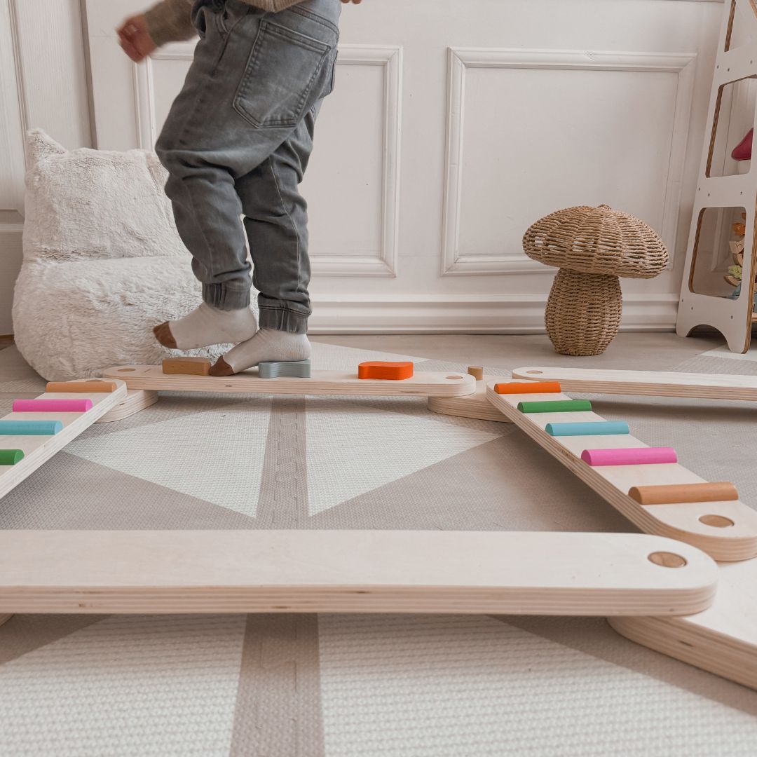 Puidust tasakaalurada - sensoorne rada - 14 elementi