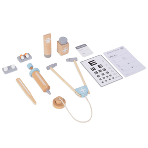 Väikese arsti puidust komplekt