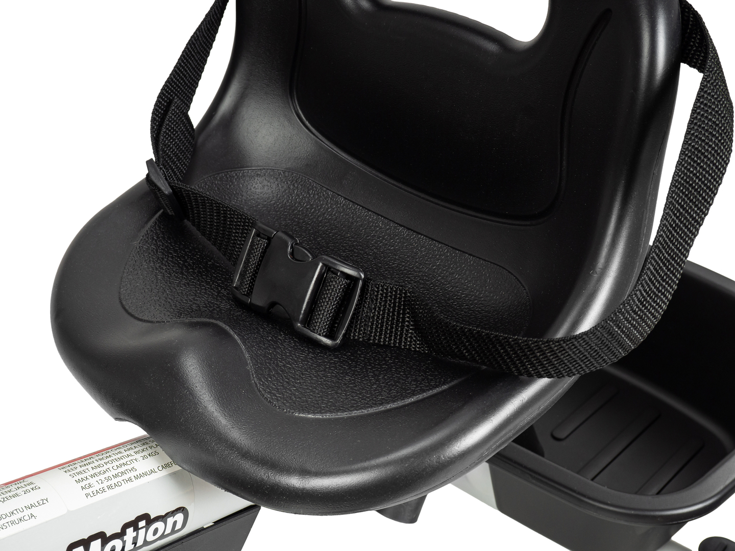 HyperMotion TOBI VECTOR kolmerattaline jalgratas - igavesed täispuhutavad rattad + tõukeratas. Värv: helehall.