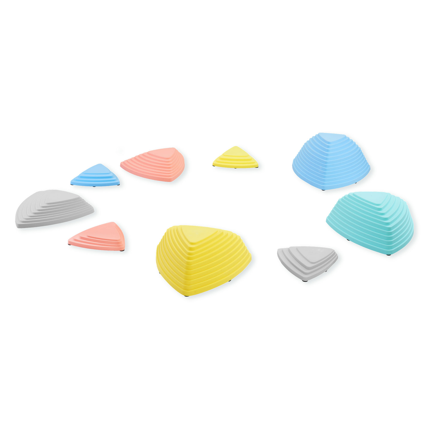 Värvilised tasakaalustuskivid - 9 tükki