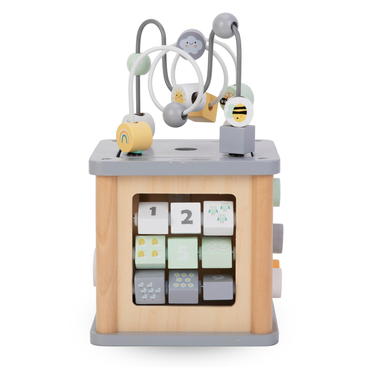 Montessori puust hariduslik kuubik - motoriline silmus