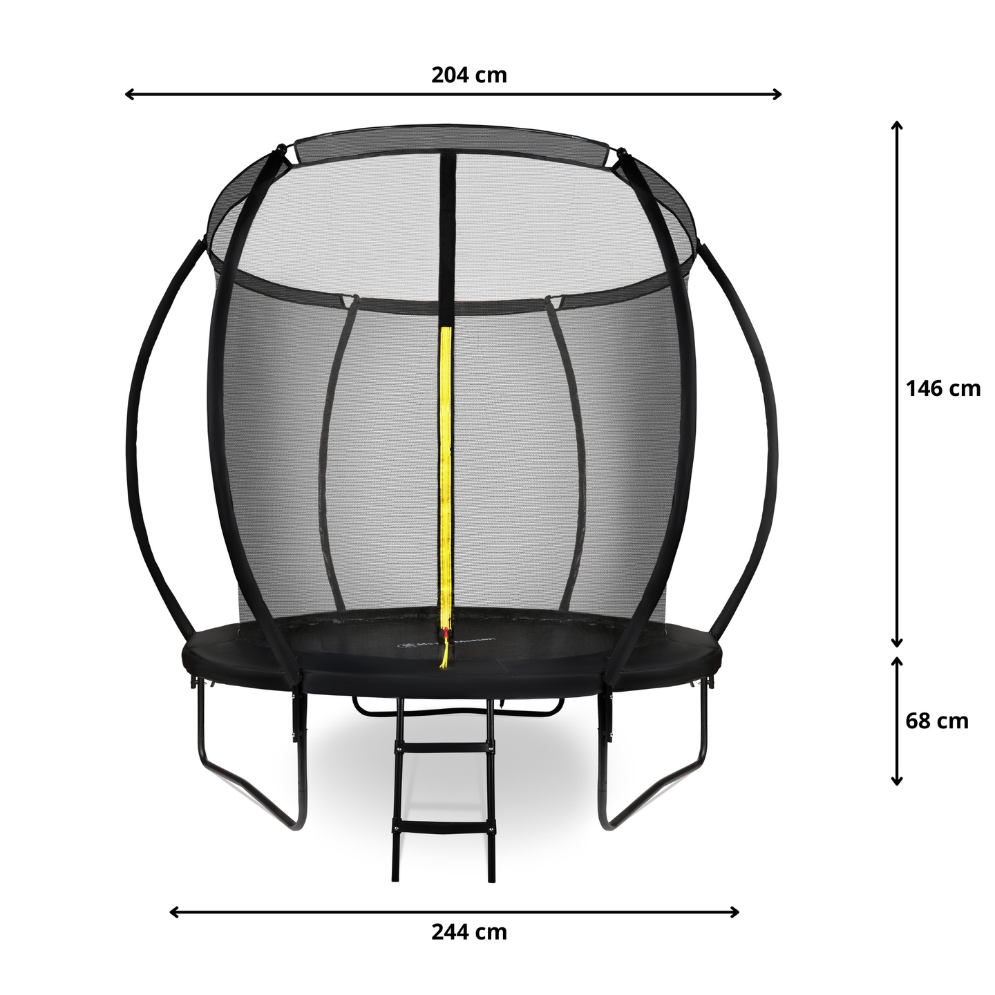 HyperMotion laste aiabatuut - 244 cm 8FT - redeli ja sisevõrguga - koju ja aeda