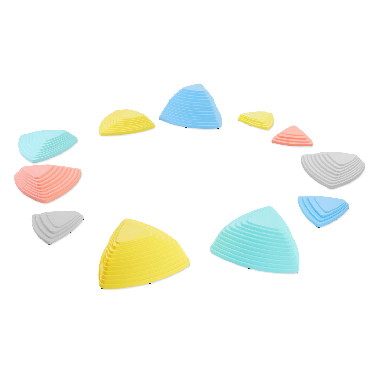 Värvilised tasakaalustuskivid - 11 tükki
