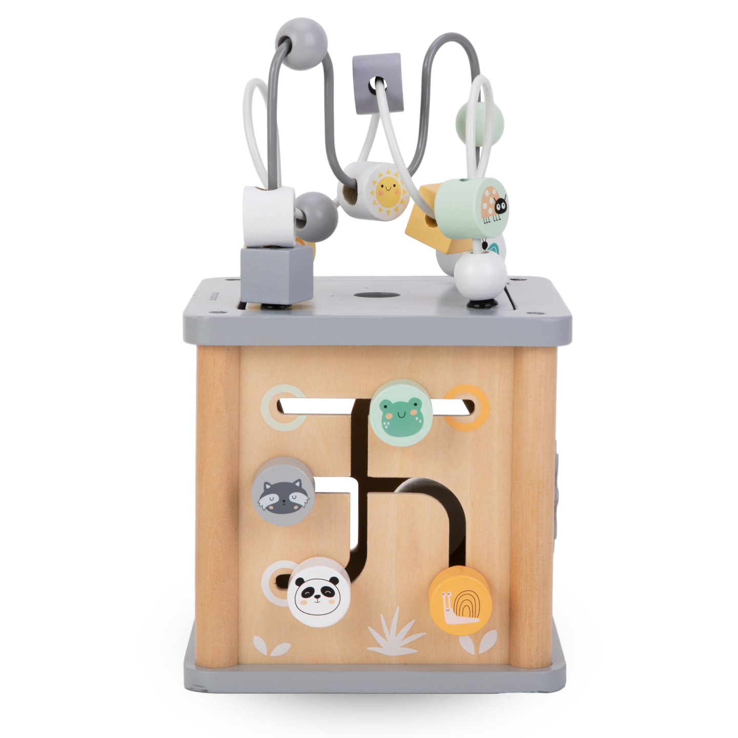 Montessori puust hariduslik kuubik - motoriline silmus