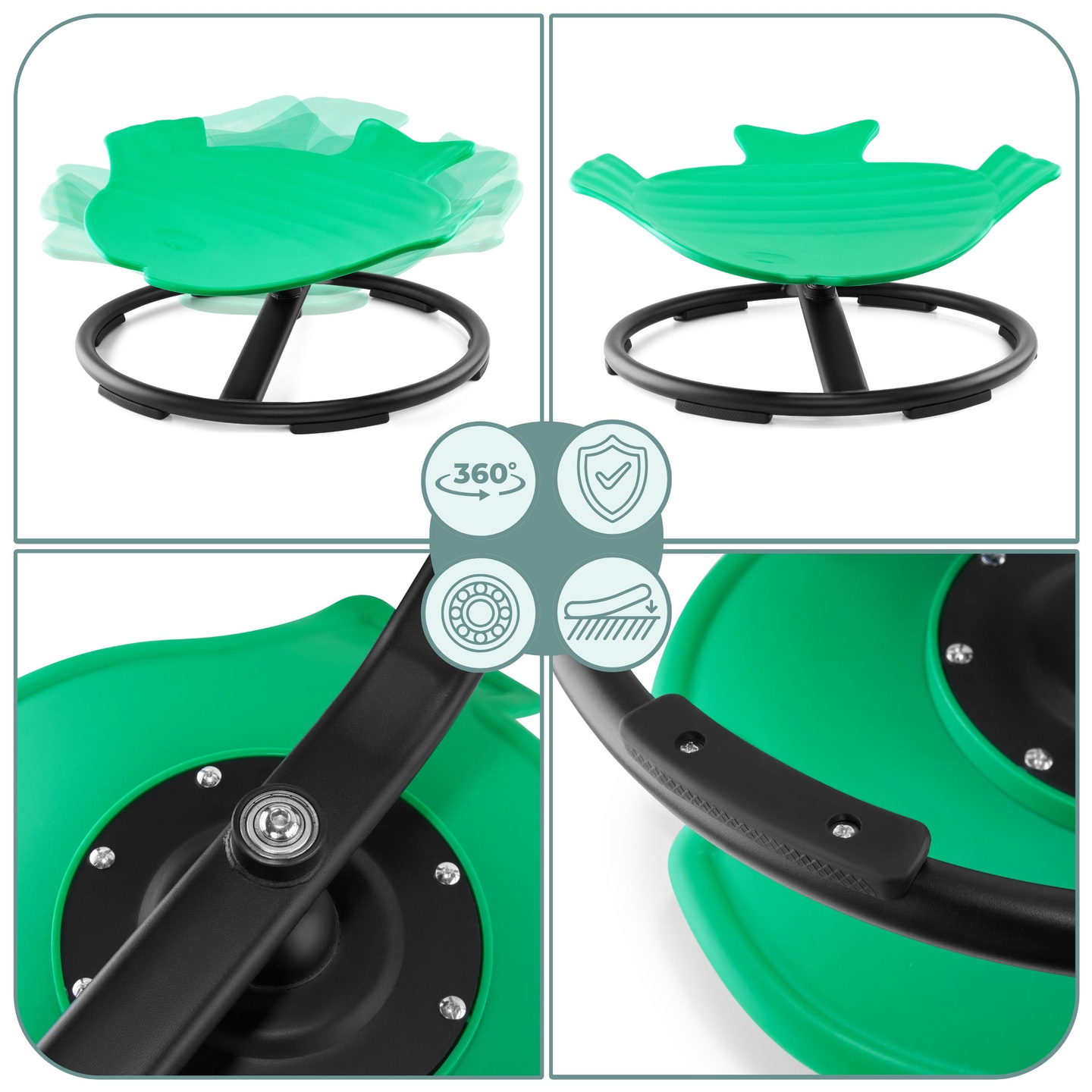 Mini laste karussell Kala - roheline värvus