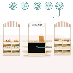 Suur puidust lastepood tahvliga - 91 osa ostlemise rõõmuks!