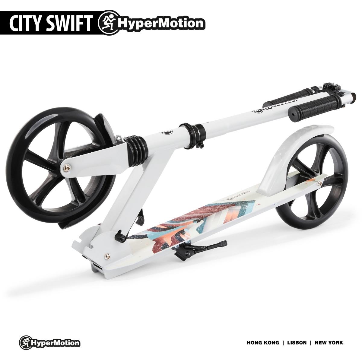 Kaherattaline roller noortele täiskasvanutele - amortisaatoriga - Hypermotion CITY SWIFT Winter Fox - 100kg