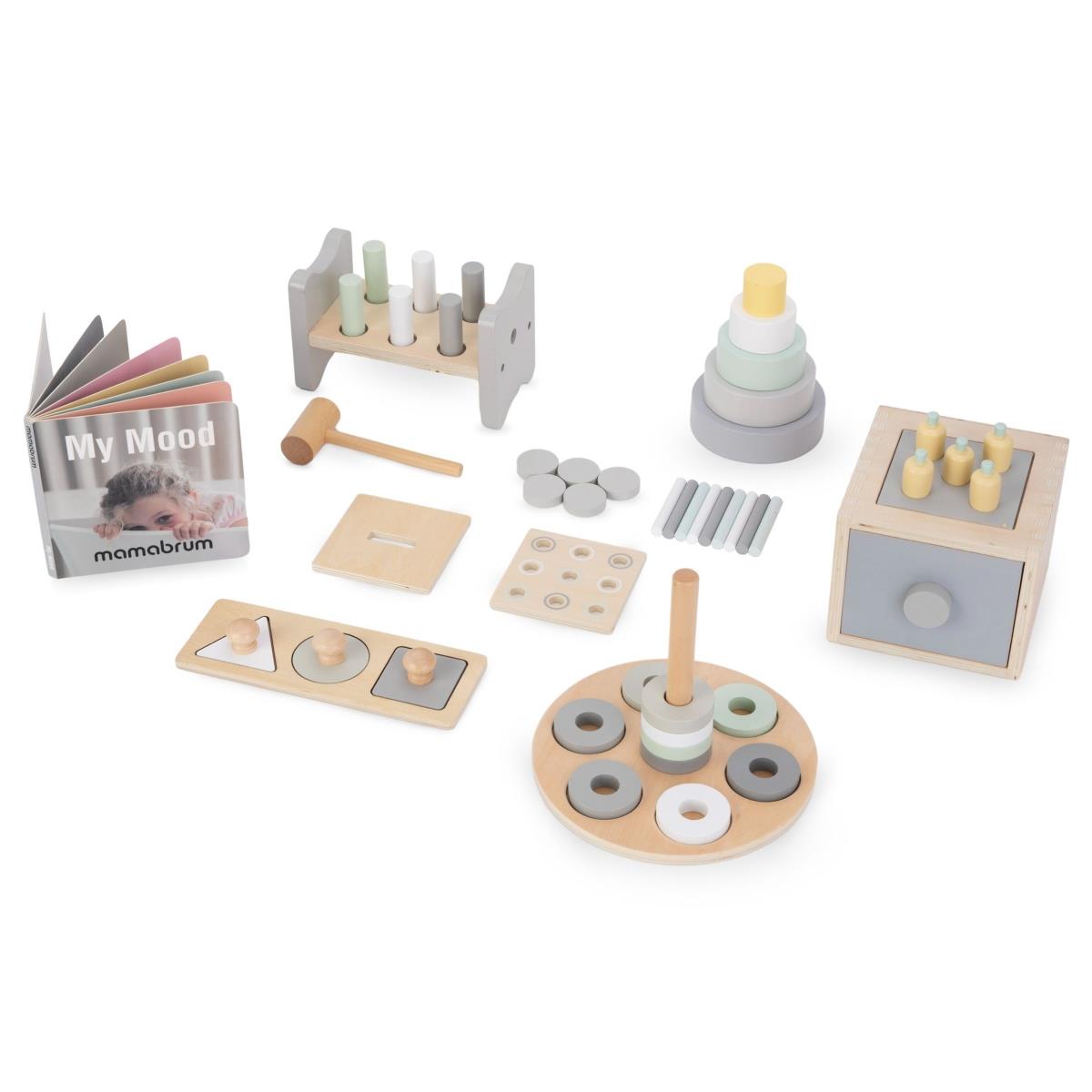 Montessori õppekast väikelastele - 6 mänguasja