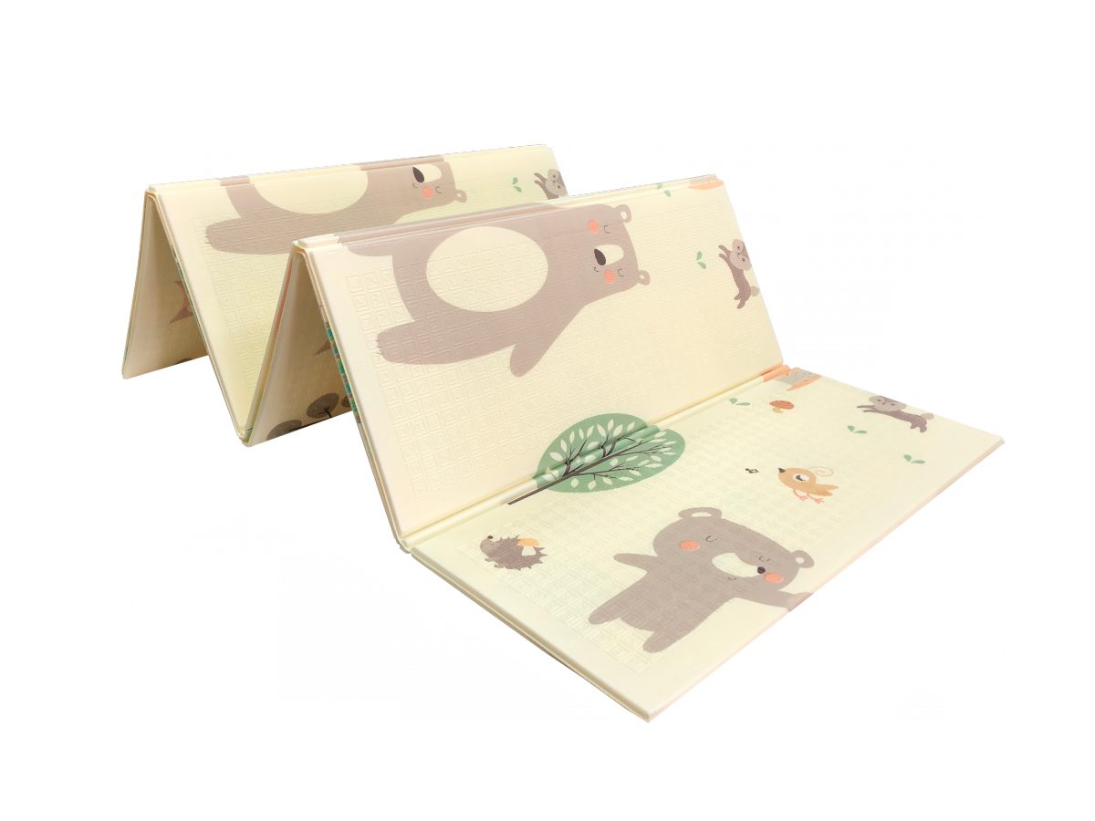 Kahepoolne vahtmatt XXL - kokkupandav 1 CM (mets koos kaisukaru ja hobustega)