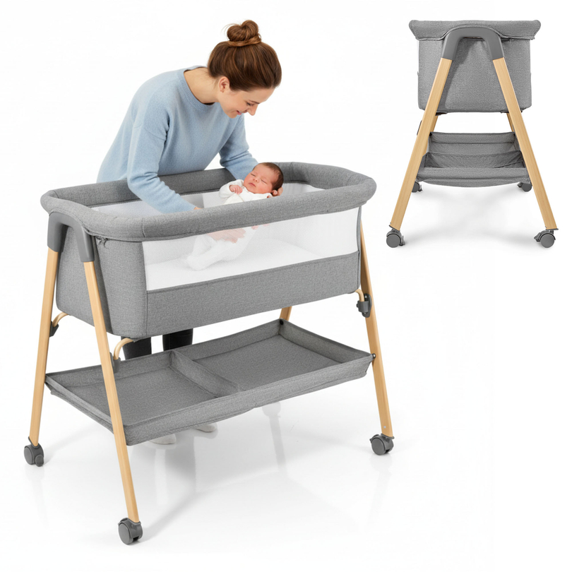 Beebivoodi, eraldiseisev, reisivoodi, häll madratsiga - hall