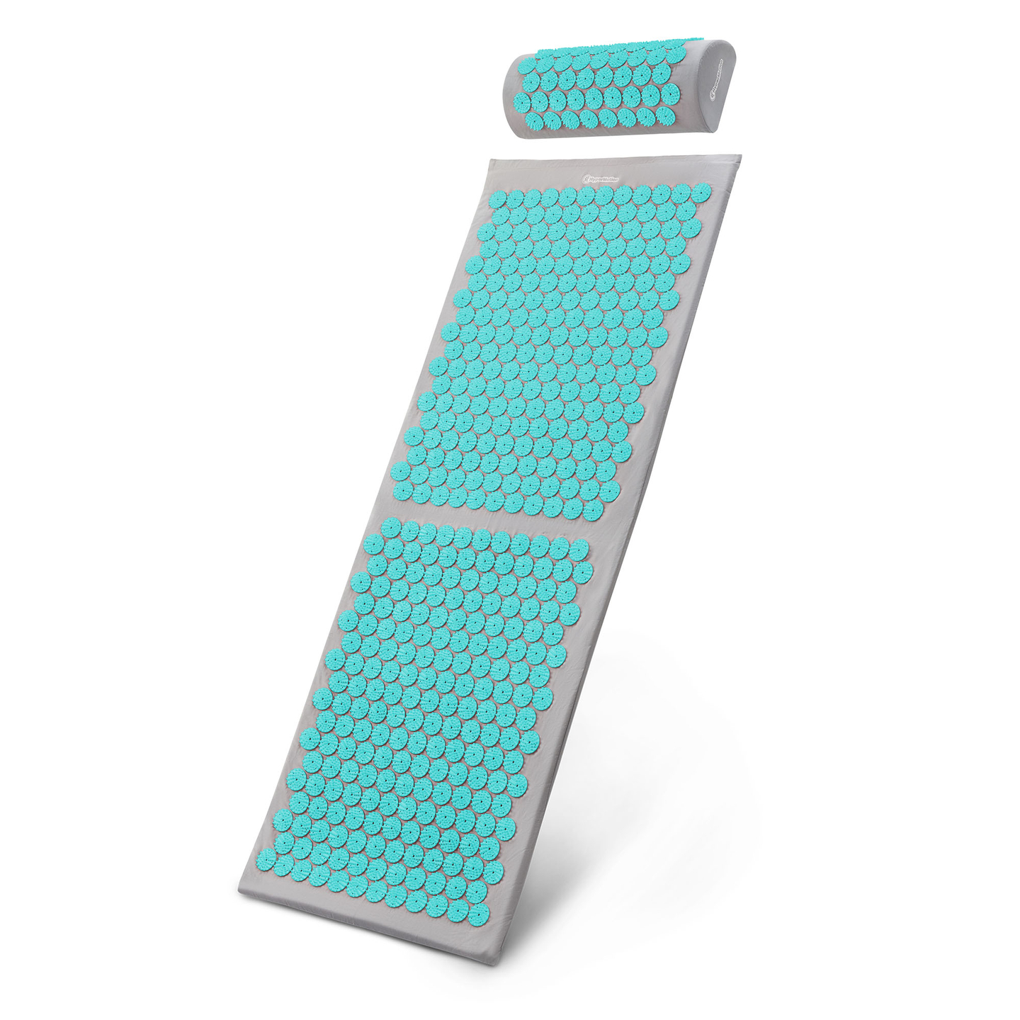 Suur nõelravimatt padja ja kattega - 130 cm HyperMotion hall-mündiroheline