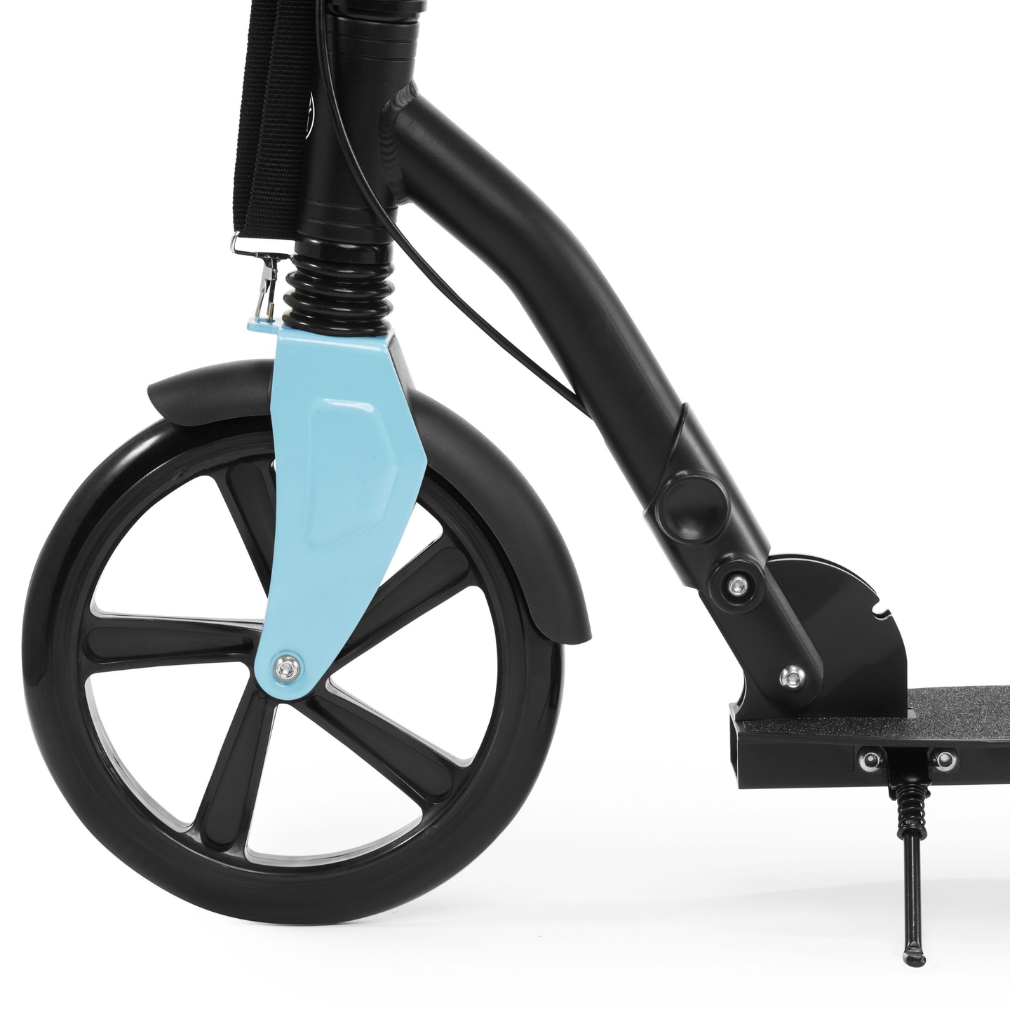 Kaherattaline linnaroller HONEYBEE Blue HyperMotion 100kg - täisalumiinium, suured 250mm rattad