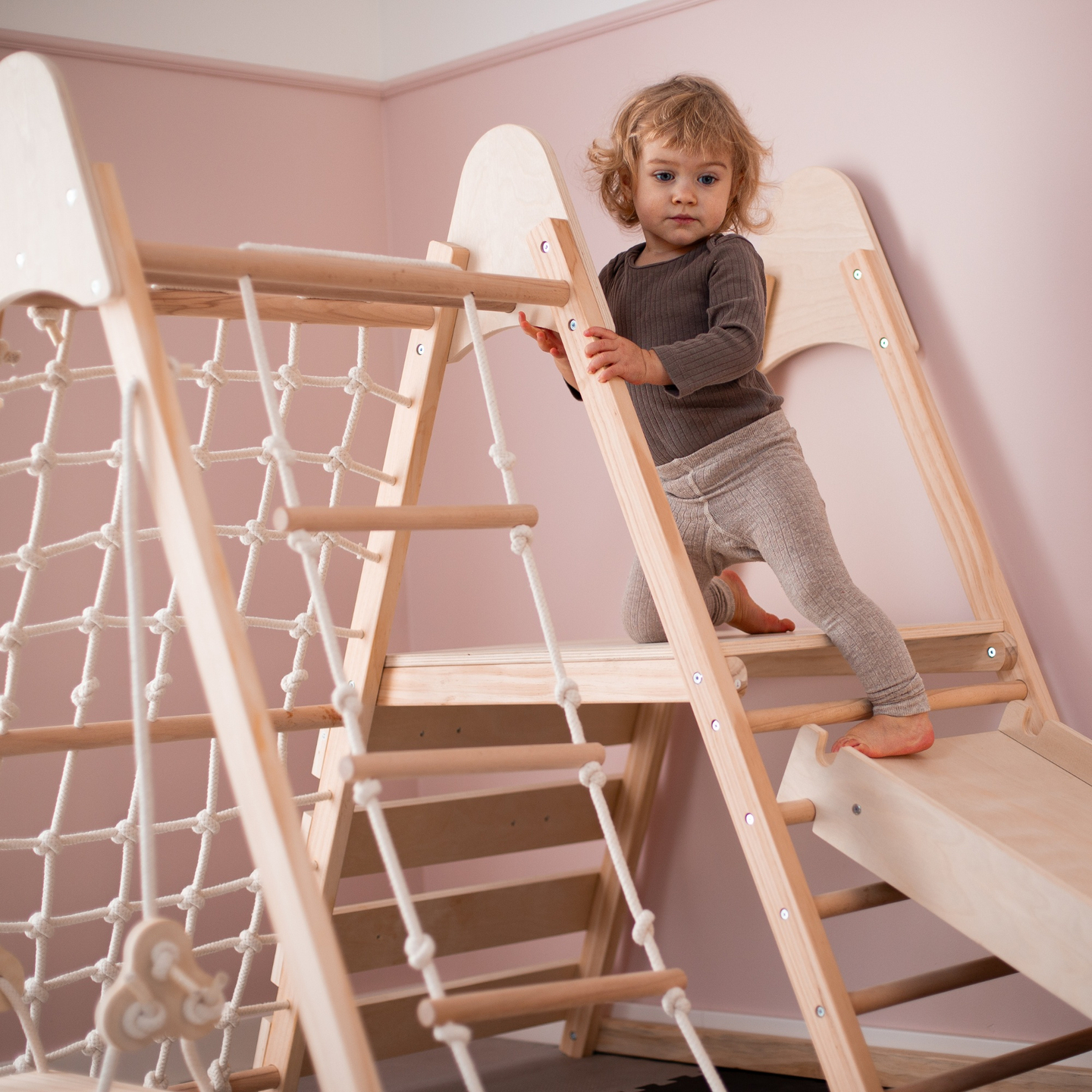 Puidust kodune mänguväljak XL 5in1