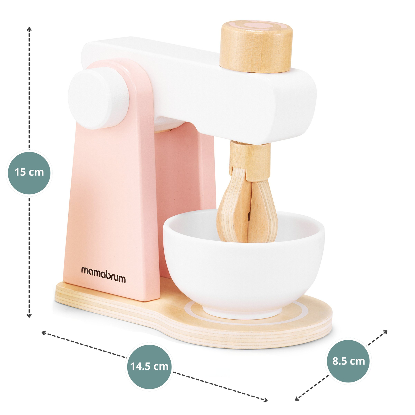 Puidust tainasegisti koos tarvikutega, lastele