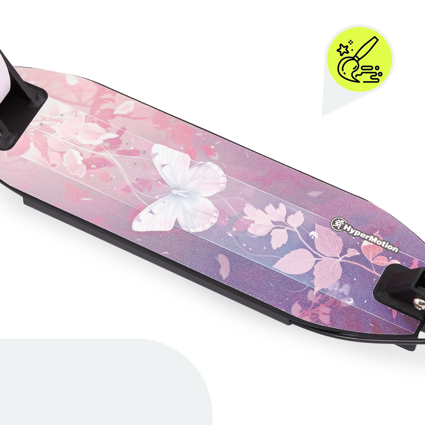 Kaherattaline roller noortele täiskasvanutele - amortisaatoriga - HyperMotion Skyline - roosa, alumiinium - 100kg