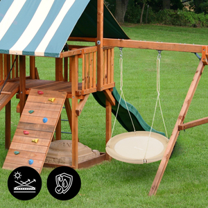 HyperMotion haigepesa kiik - 100 cm läbimõõduga, boho beeži värvi