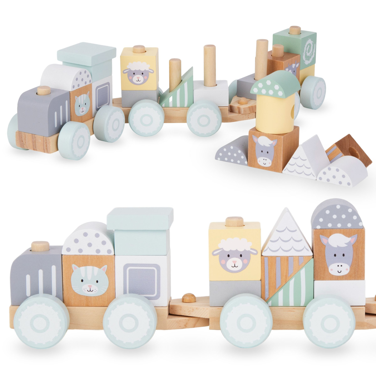 Puidust rong koos klotsidega poisile - Talu