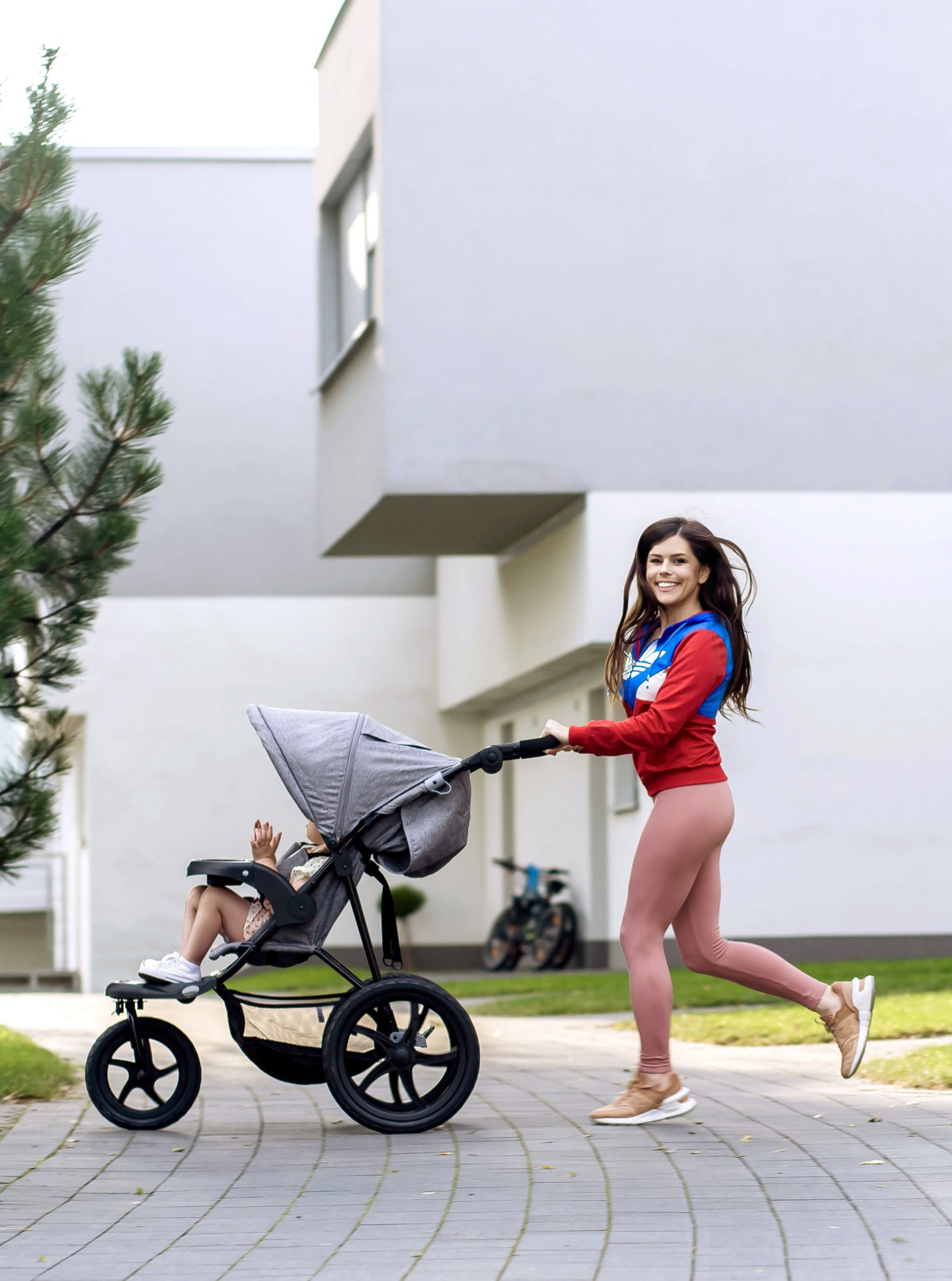 Jooksukäru + lapsevanker 0m+ Moby-System MOUNTAIN