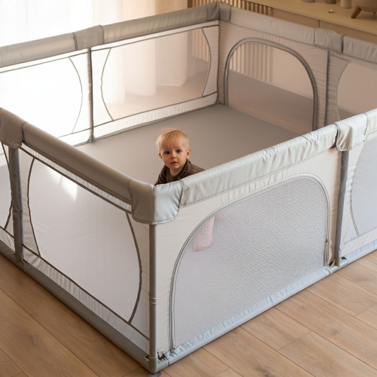 Suur mänguväljak 200 cm x 180 cm - beebi mänguväljak, kuiv bassein