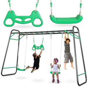 XXL terasest aiakiik - 2 istekohta, redel, võimlemistrapetsi