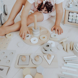 Montessori õppekast väikelastele - 6 mänguasja