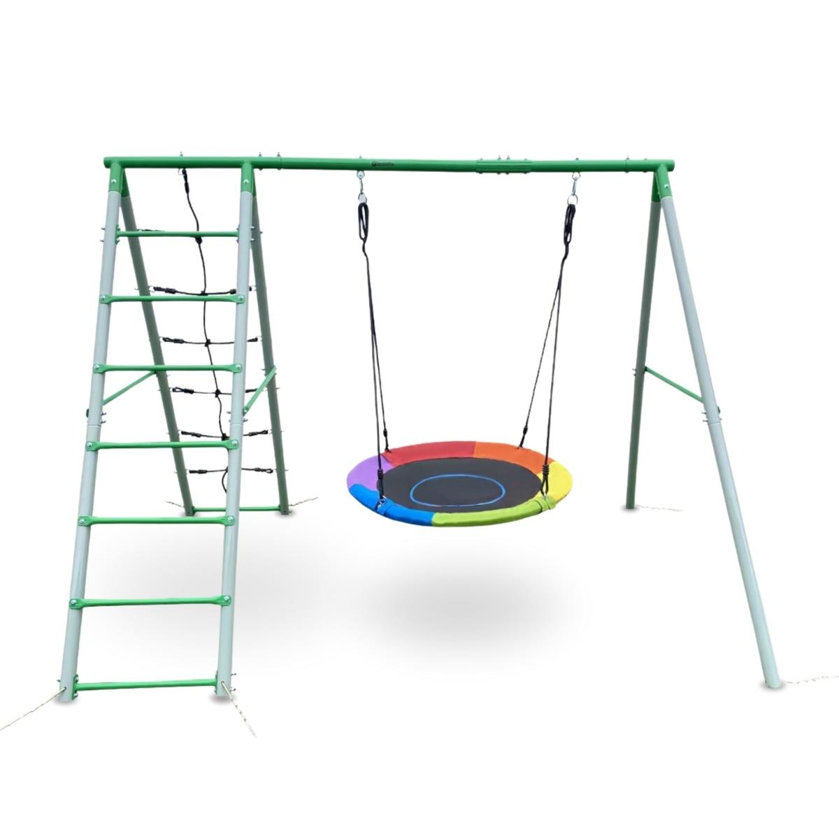 Lastele XL aiamänguväljak koos kurepesa kiige, redeli ja ronimisvõrguga