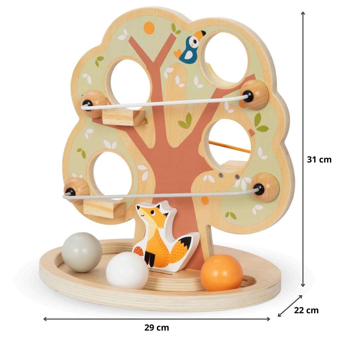 Puidust kuulidega liugrajad - roheline puu
