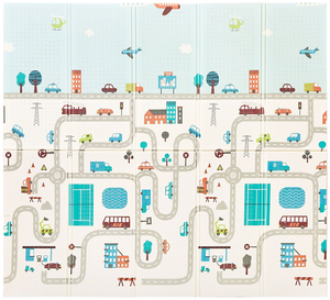 Kahepoolne vahtmatt XXL - kokkupandav 1 CM (mägede ja maantee)