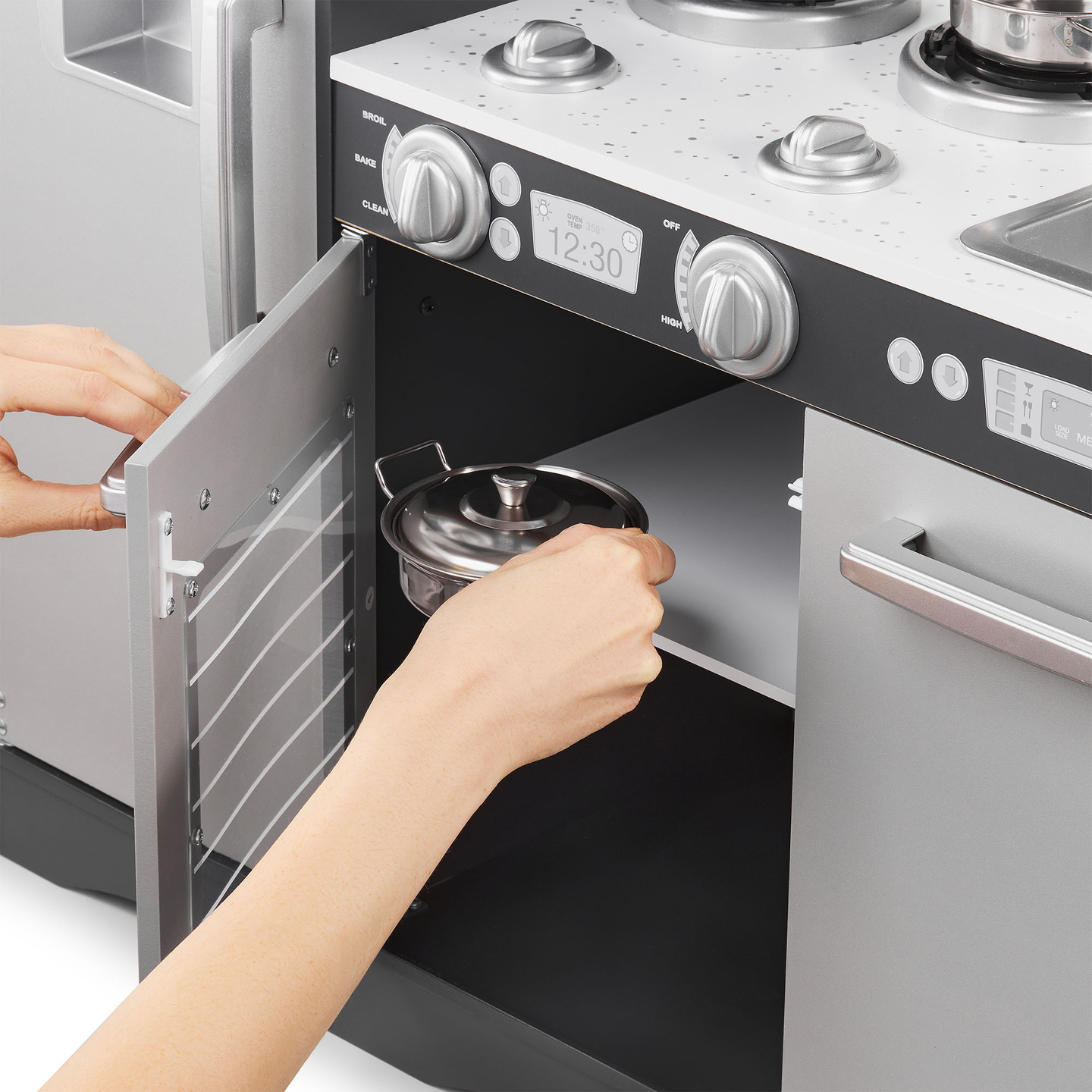 XXL puidust köök koos LED-valgustuse, esiplaadi ja tarvikutega