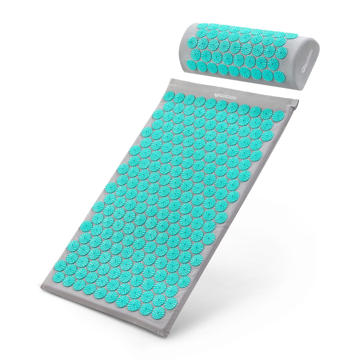 Akupressuurmatt padja ja kattega - 72 cm HyperMotion hall-münt