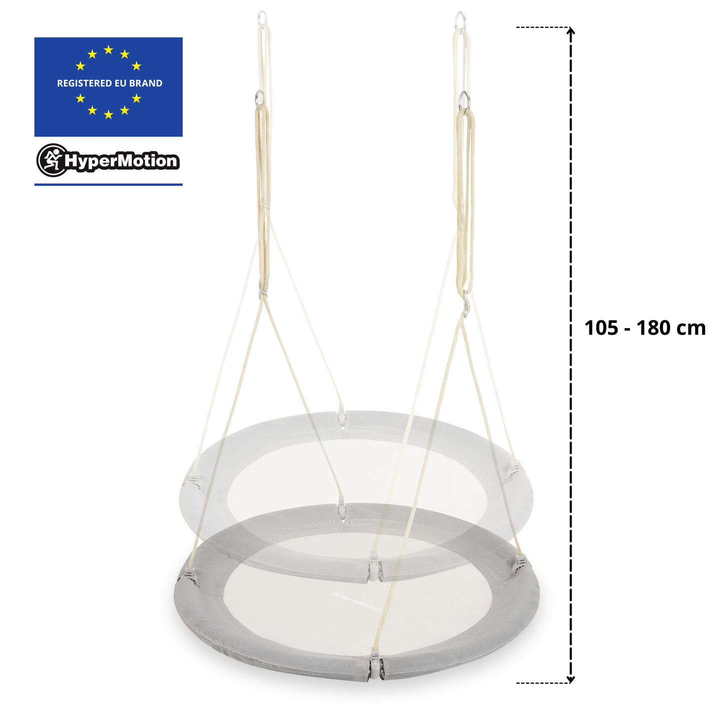 HyperMotion haigepesa kiik - 100 cm läbimõõduga, halli värvi