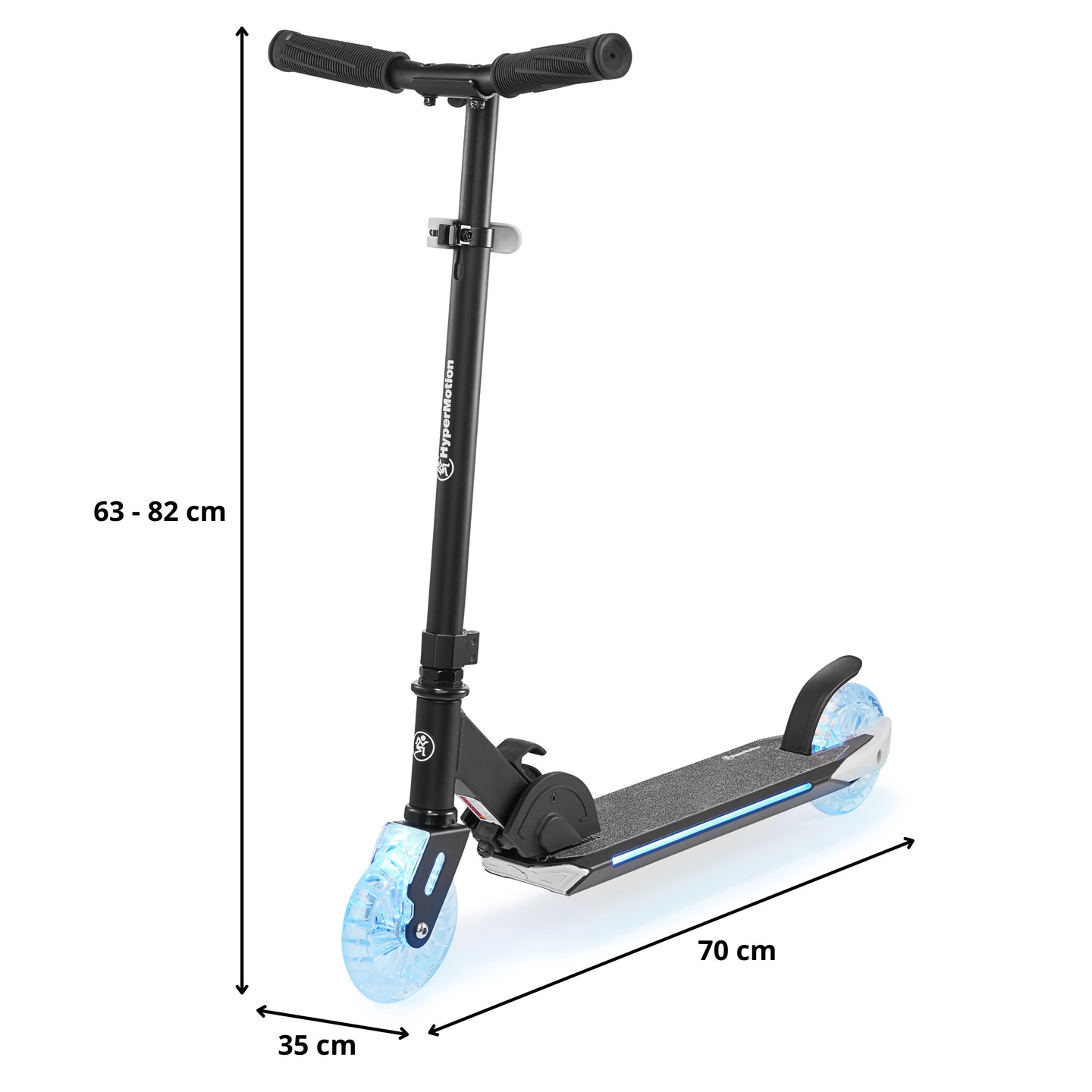 Kaherattaline LED-klapptulega roller - HyperMotion Ice Flash