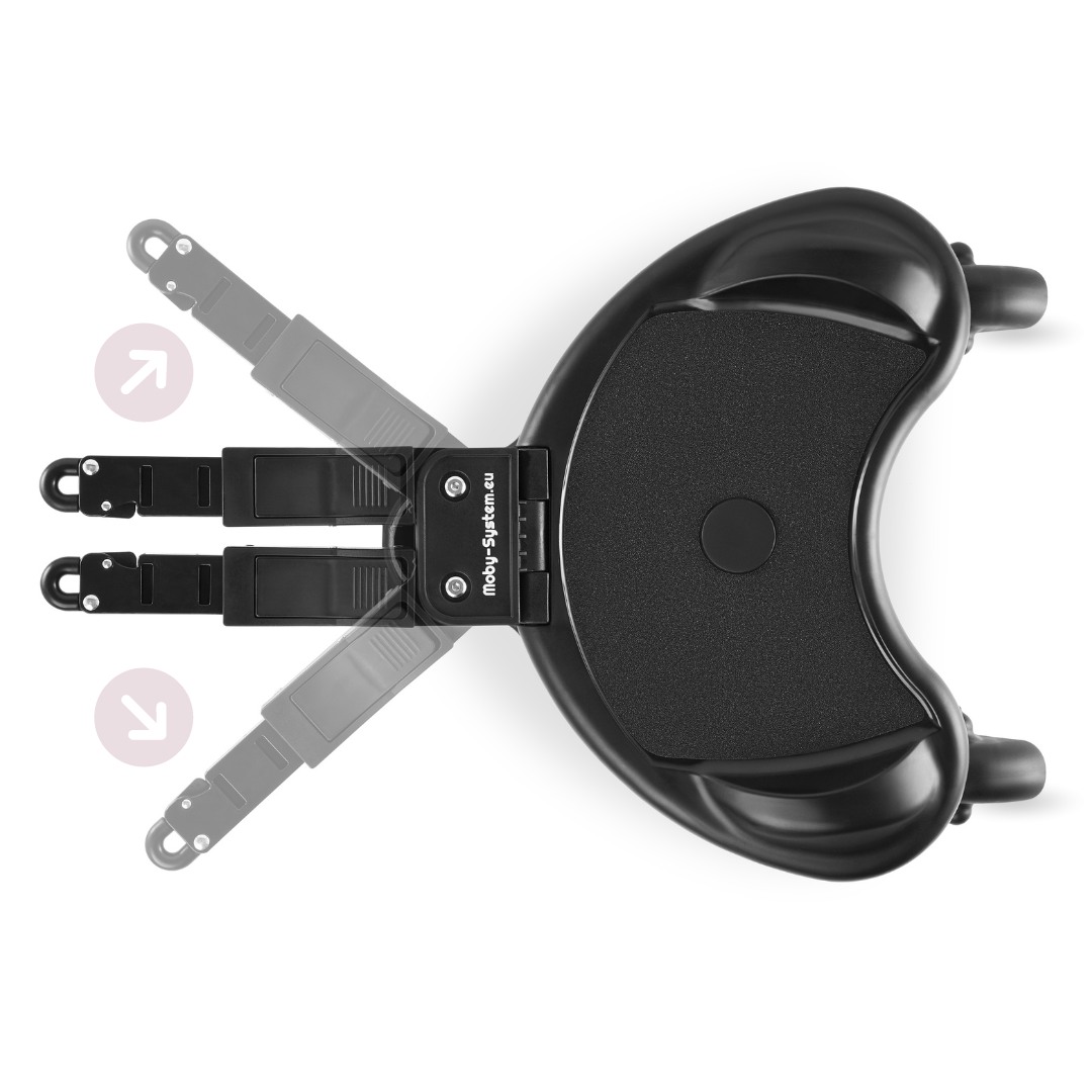 MR BUGGY ratastooli pikendus koos istmega - LED rattad